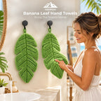 Banana Leaf Hand Towels