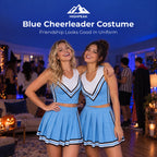 Blue Cheerleader Costume