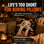 Funny Screaming Goat Pillow