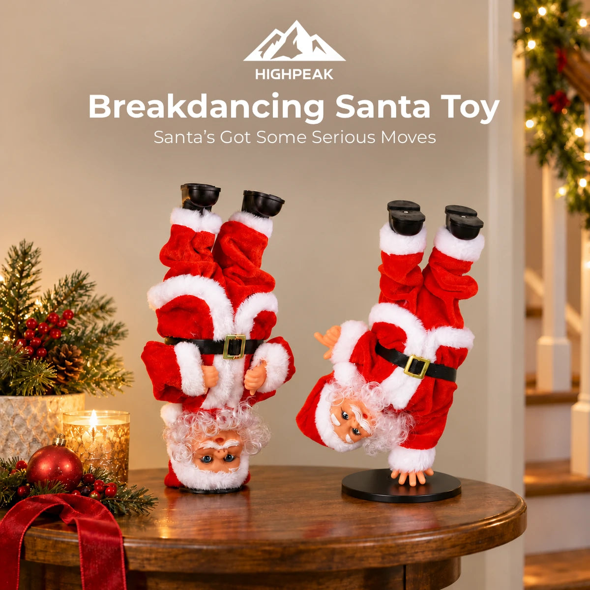 Breakdancing Santa Toy