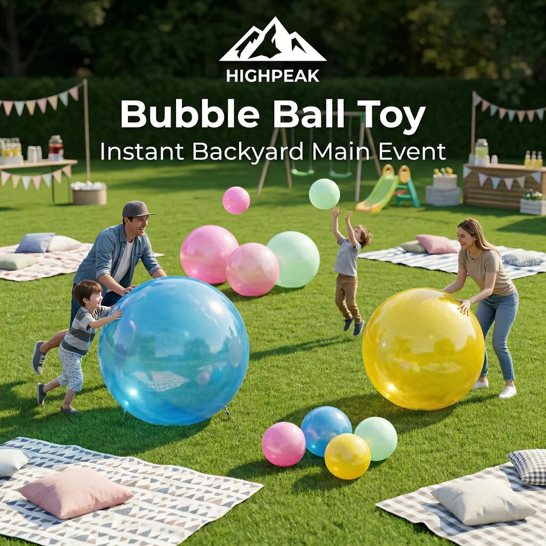 HighPeak Bubble Ball Toy | Giant Inflatable Outdoor Party Fun