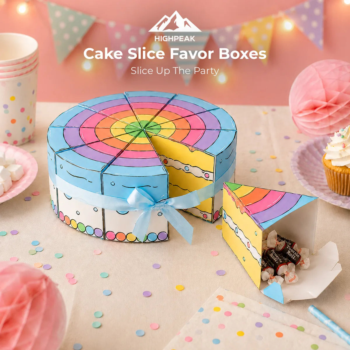 Cake Slice Favor Boxes