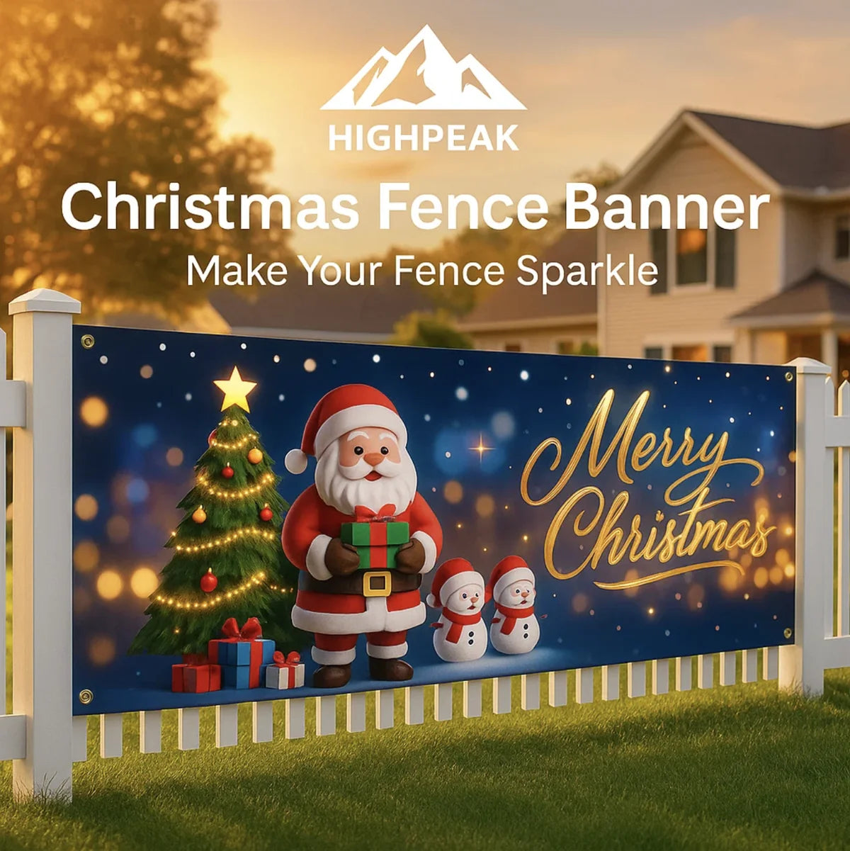 Christmas Fence Banner