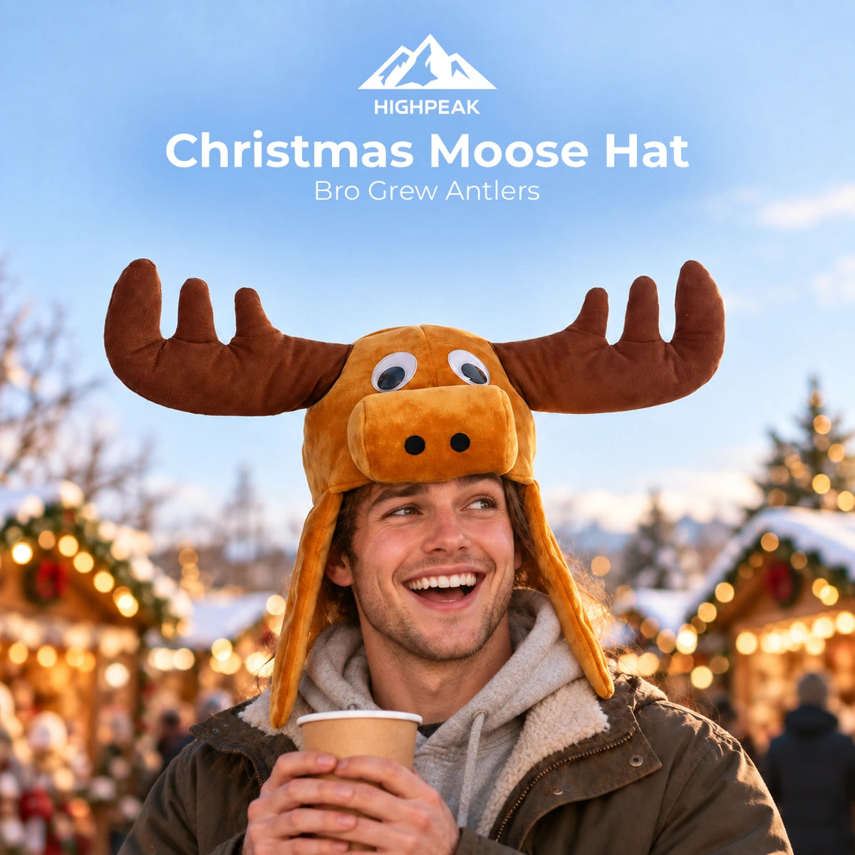 Christmas Moose Hat
