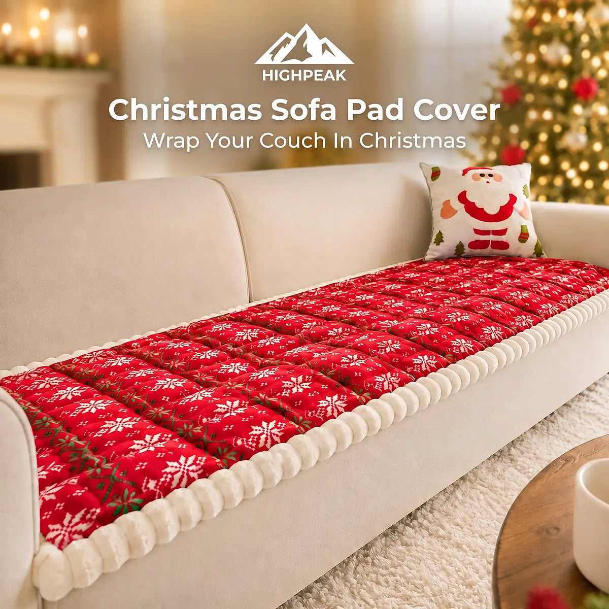 Christmas Sofa Pad Cover