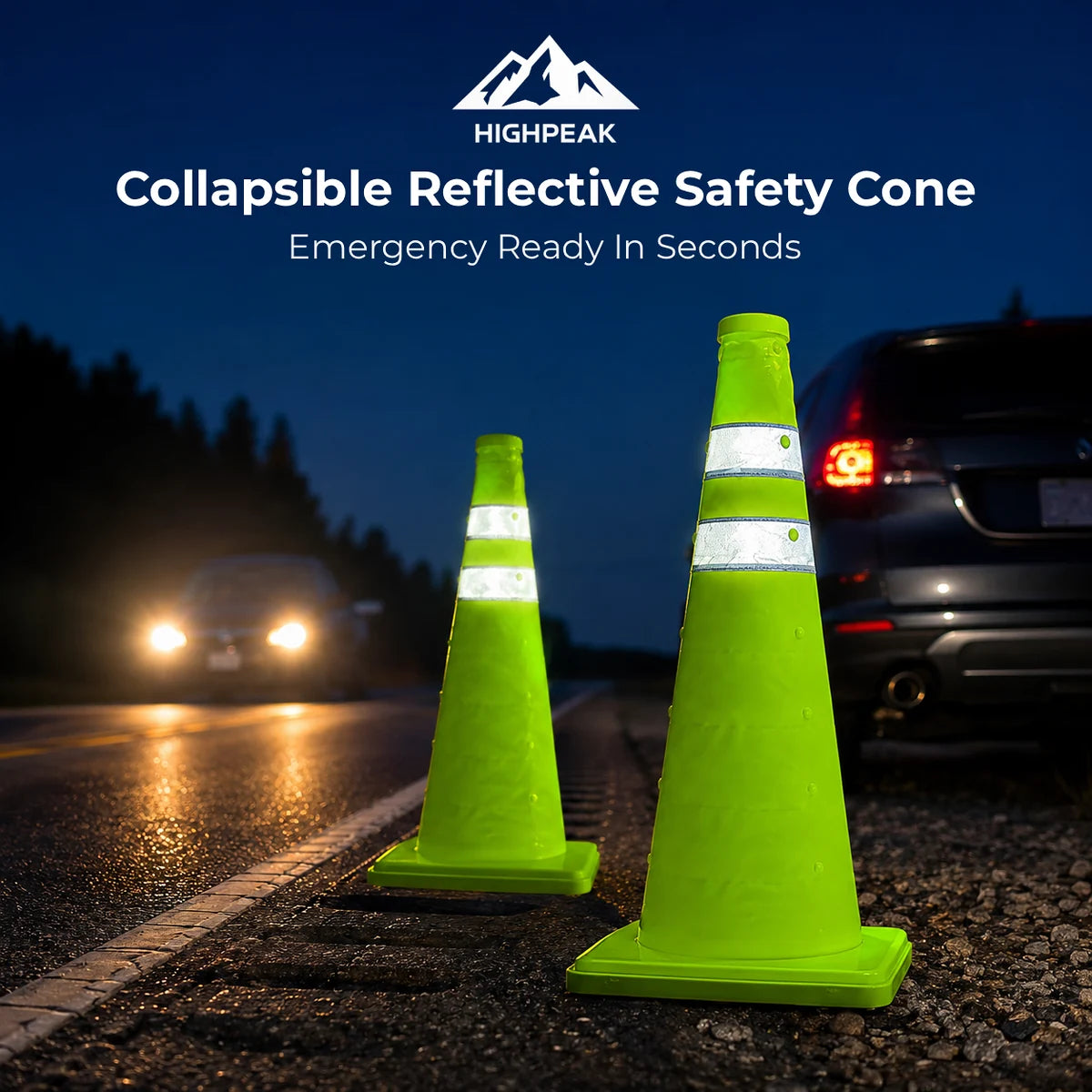 Collapsible Reflective Safety Cone