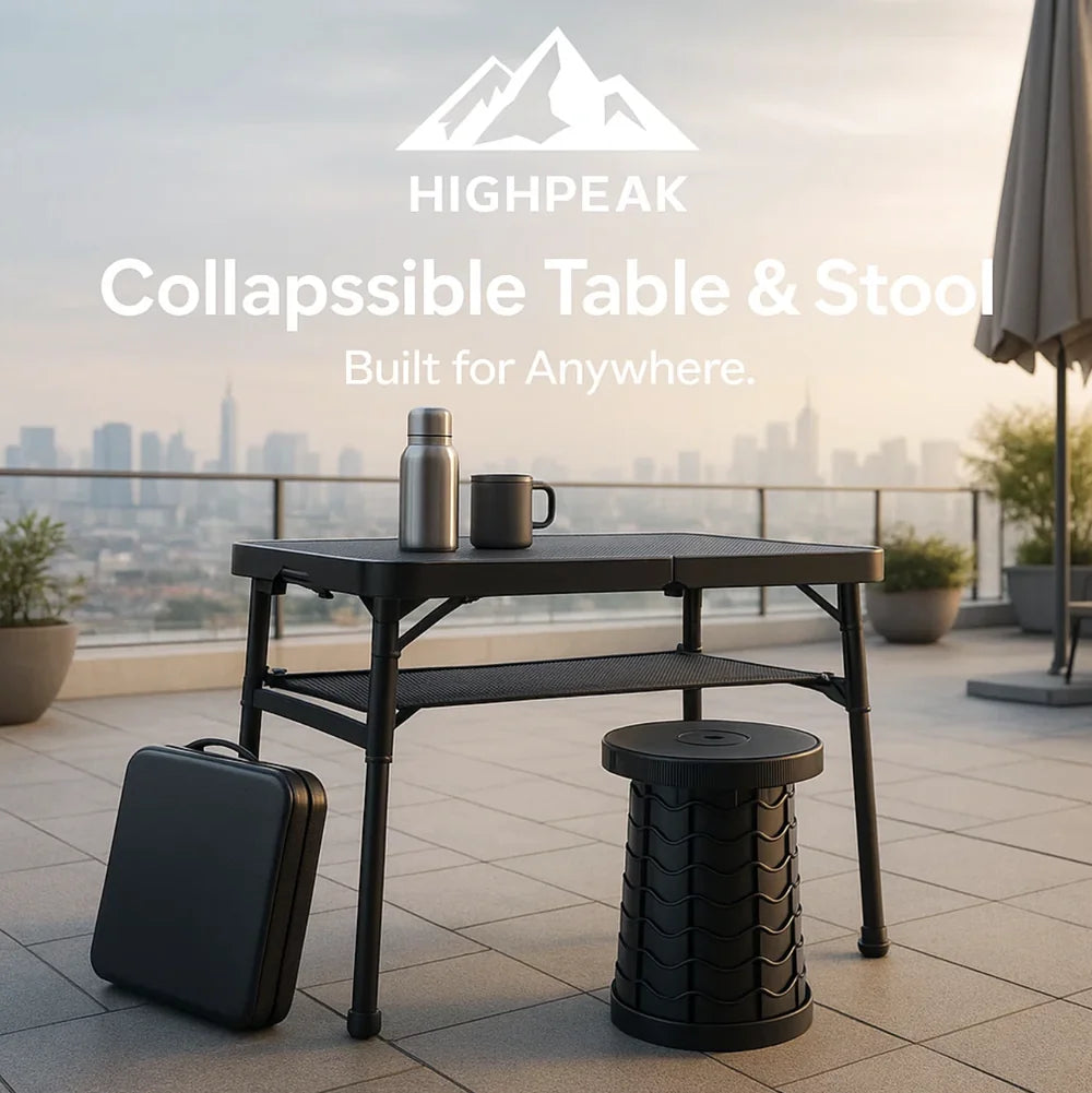 Collapsible Table & Stool Set