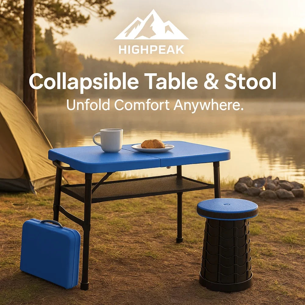 Collapsible Table & Stool Set