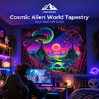 Cosmic Alien World Tapestry