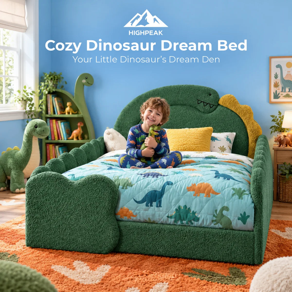 Cozy Dinosaur Dream Bed