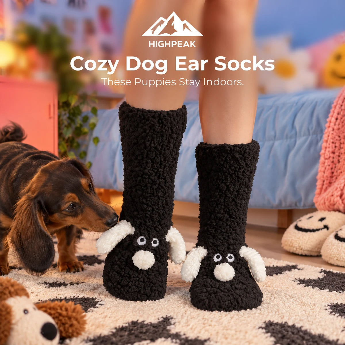 Cozy Dog Ear Socks