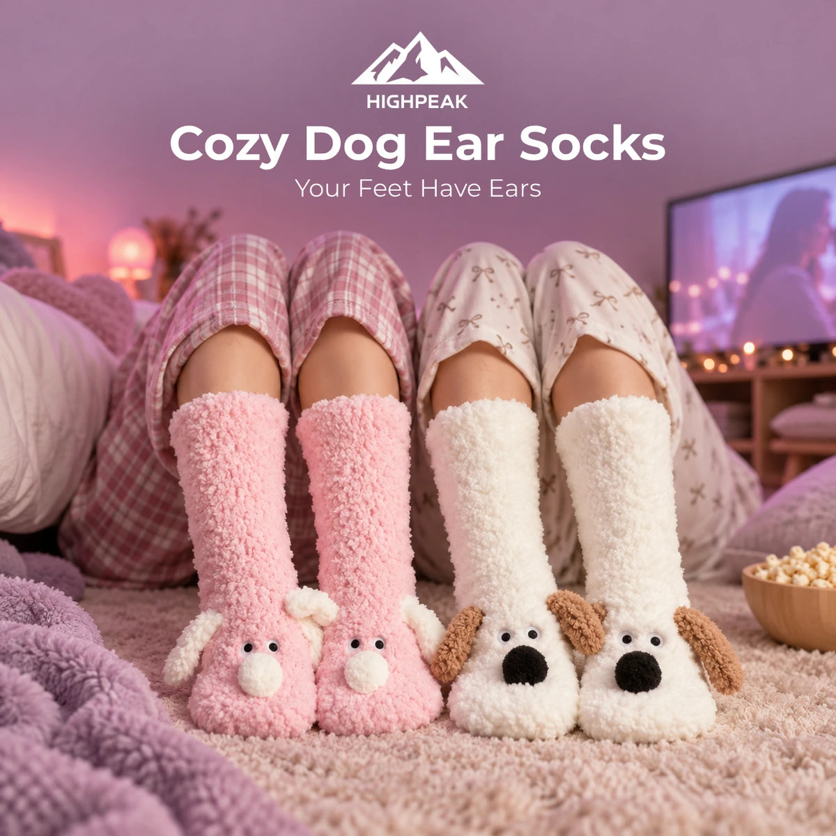 Cozy Dog Ear Socks