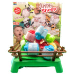Sheep-filled green pen displayed in front of the illustrated game box
