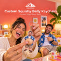 Custom Squishy Belly Keychain