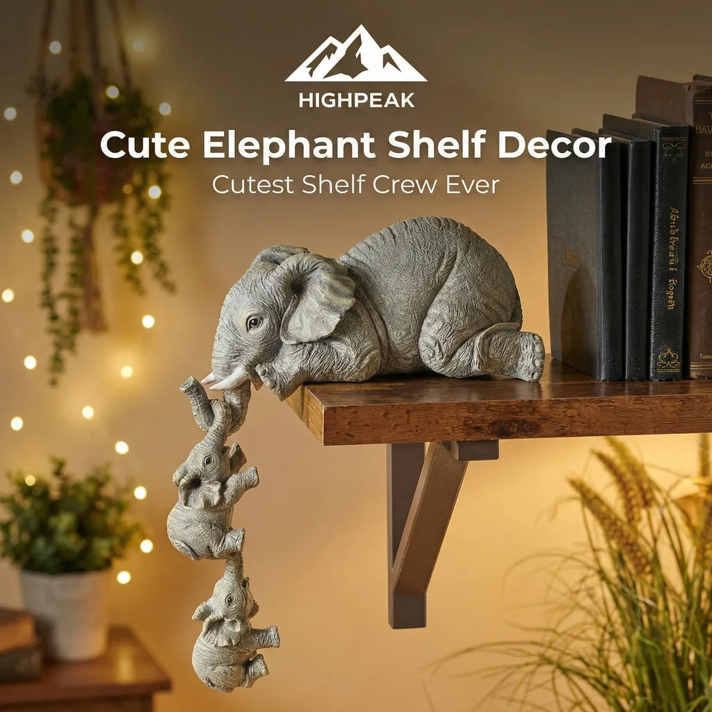 Cute Elephant Shelf Decor
