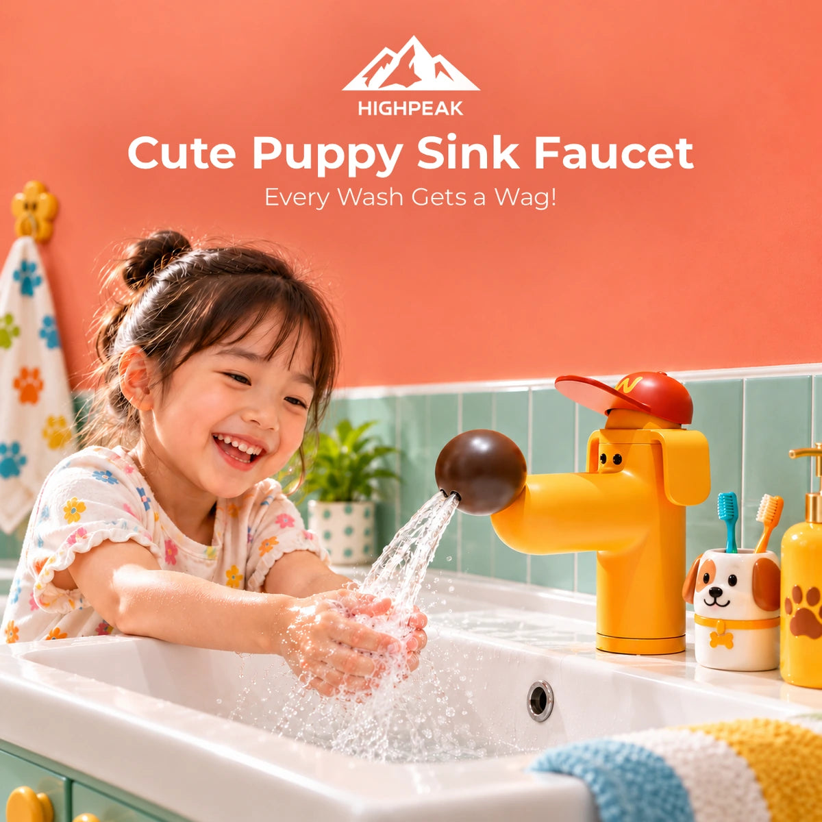 Cute Puppy Sink Faucet
