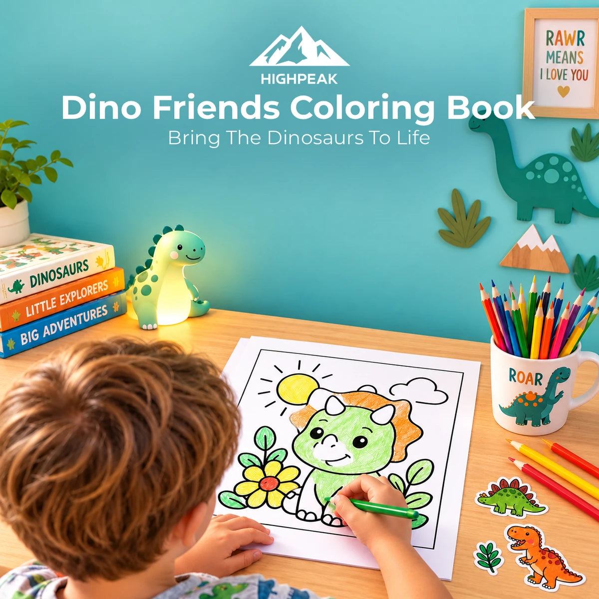 Dino Friends Coloring Book
