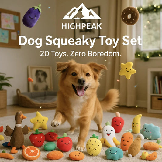 Dog Squeaky Toy Set (20-Pack)