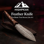 ForgePro 6-Piece Knife Set with wood-grain handles and high-carbon stainless steel blades in a sleek gift box