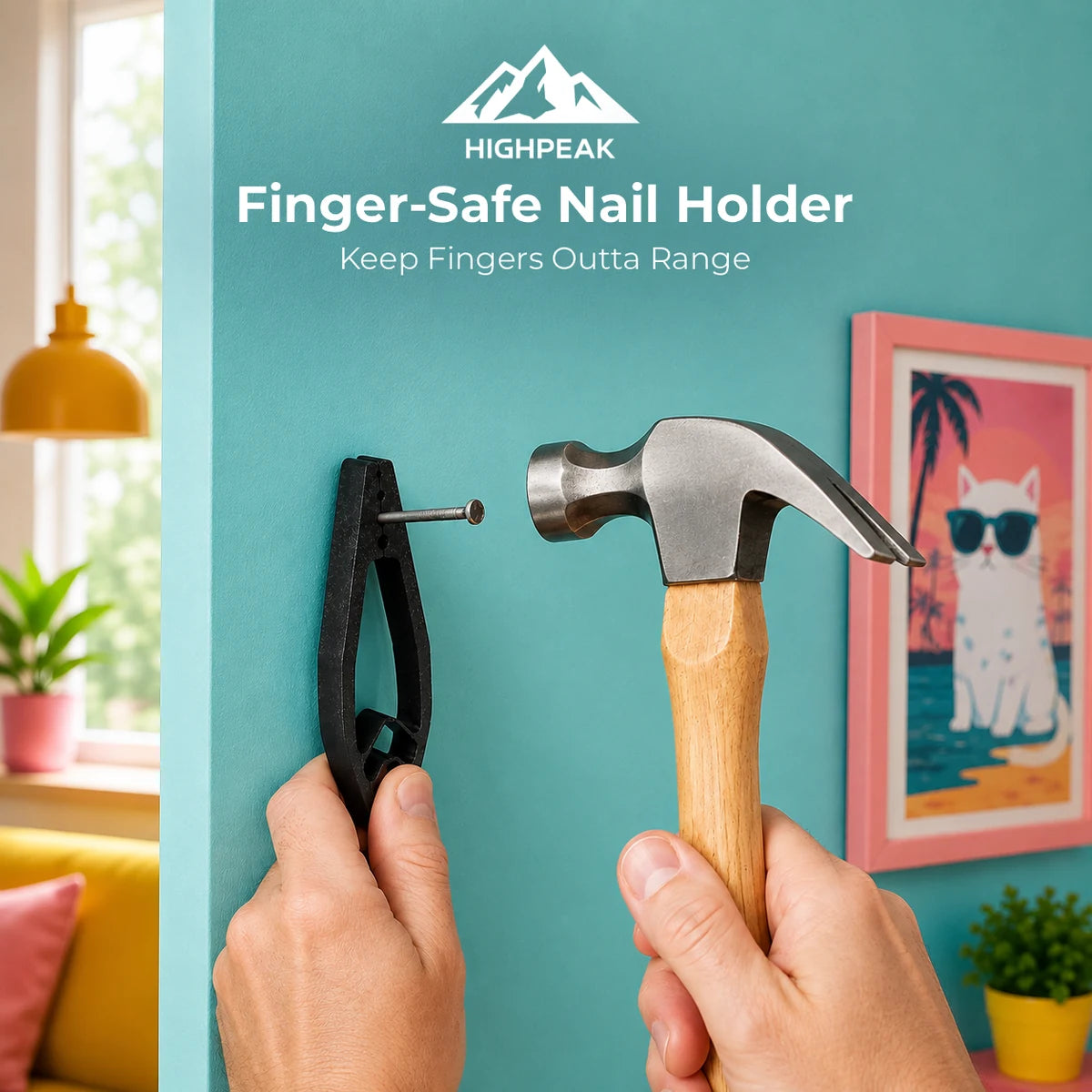 Finger-Safe Nail Holder