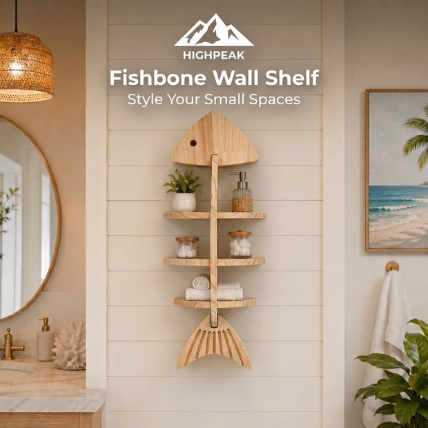 Fishbone Wall Shelf