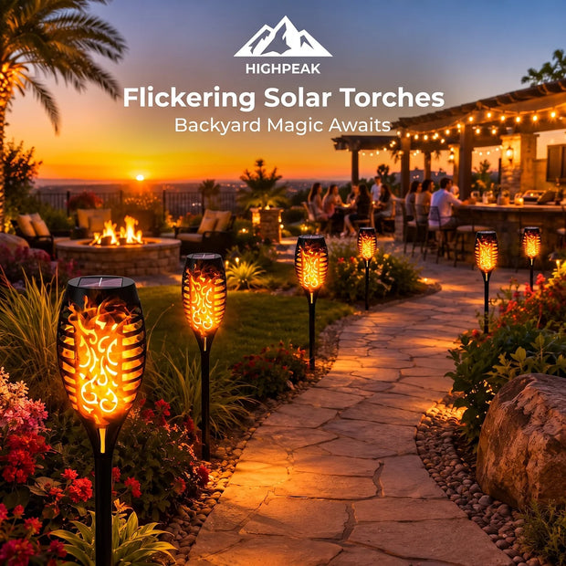 Flickering Solar Torches