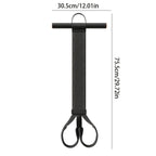 Foot Pedal Resistance Trainer measurement guide showing a 30.5 cm handle width and 75.5 cm length.