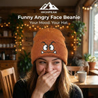 Funny Angry Face Beanie