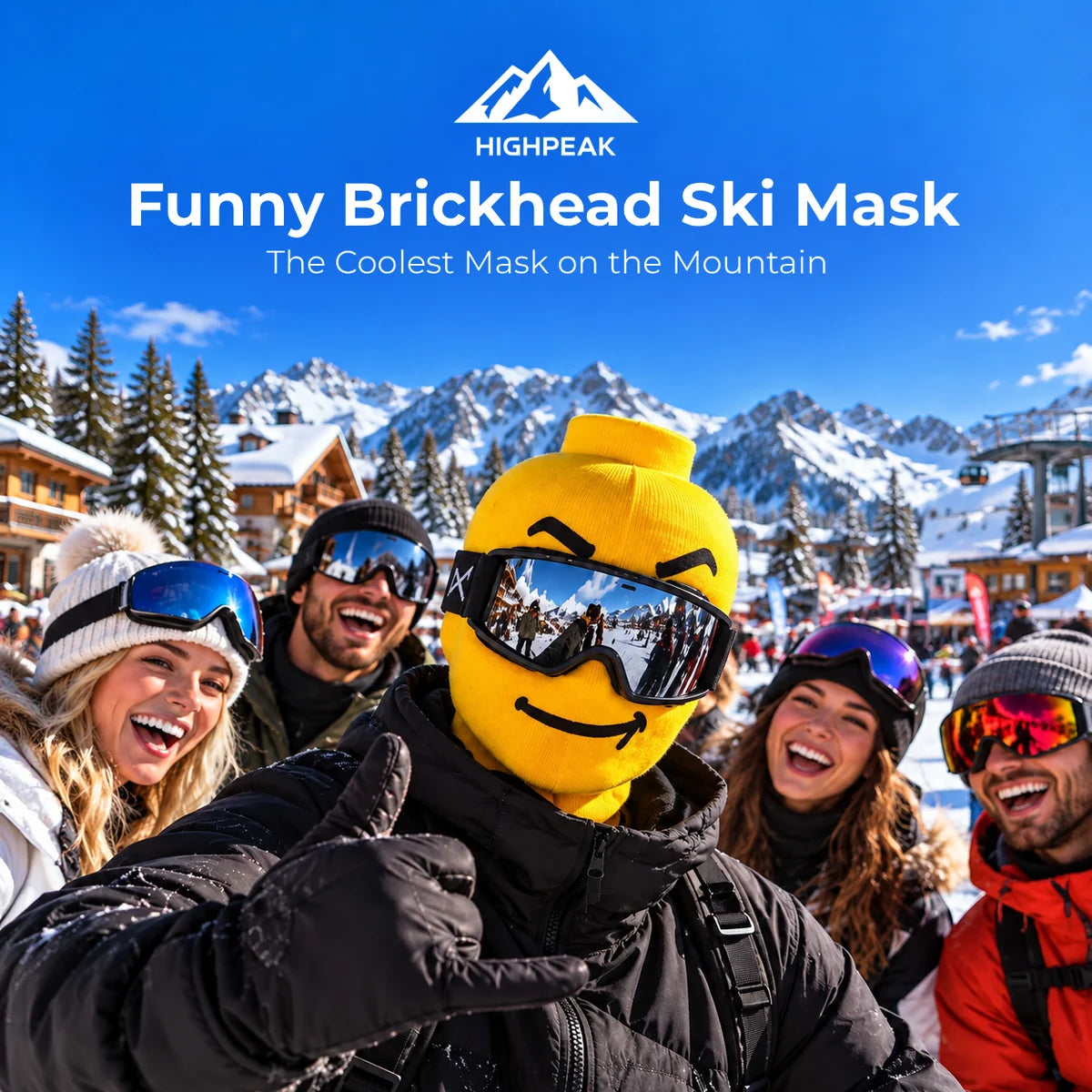 Funny Brickhead Ski Mask