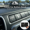 Funny Car Button Decal