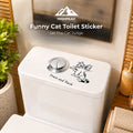 Funny Cat Toilet Sticker