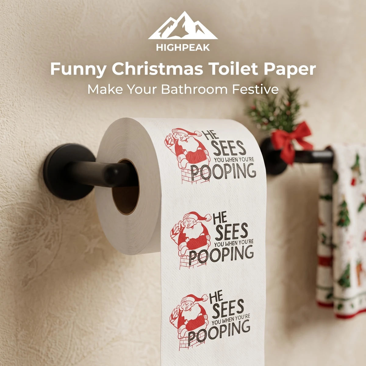 Funny Christmas Toilet Paper