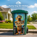 Funny Dog Bin Sticker