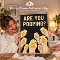 Funny Goose Bathroom Sign