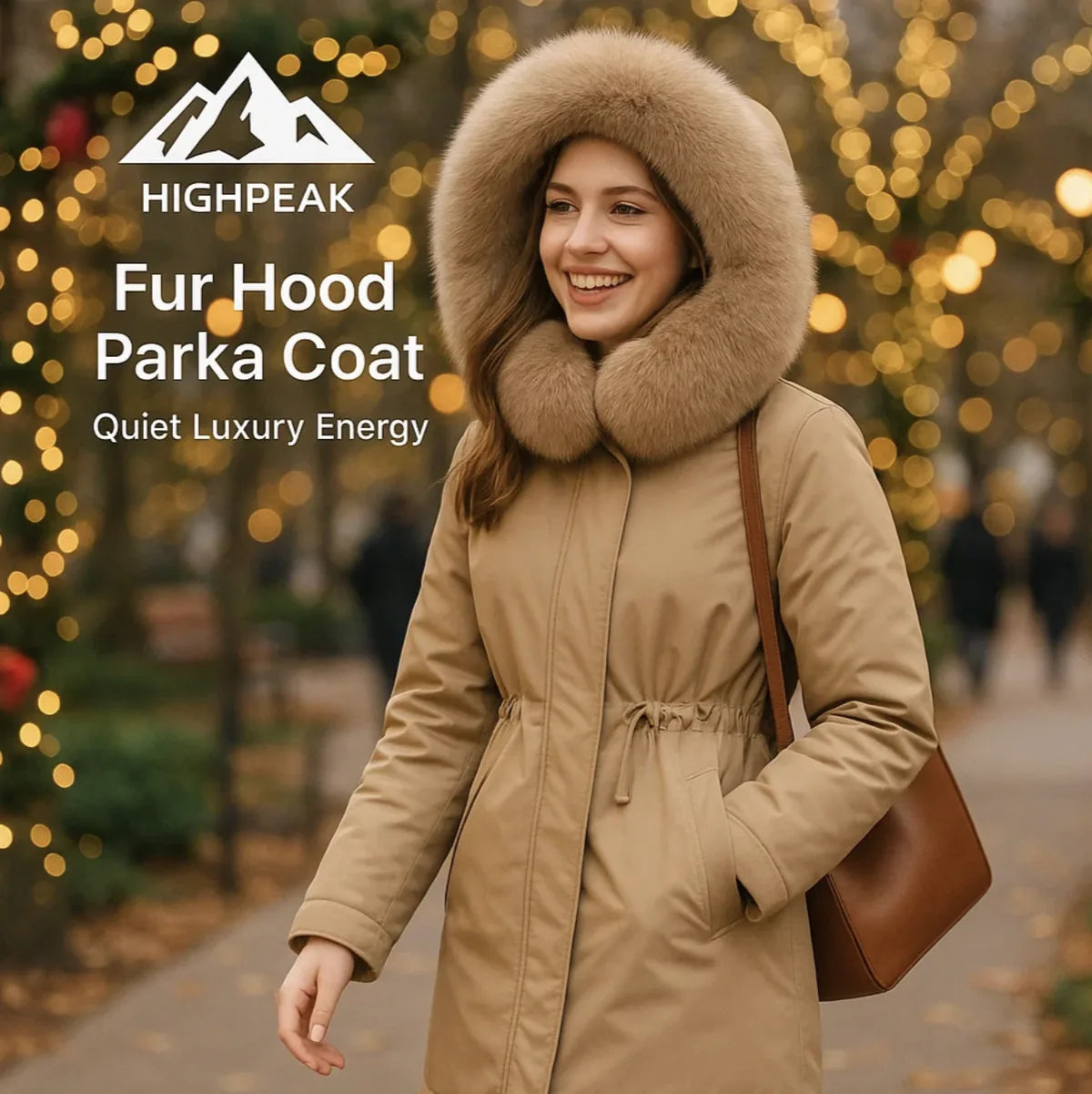 Fur Hood Parka Coat