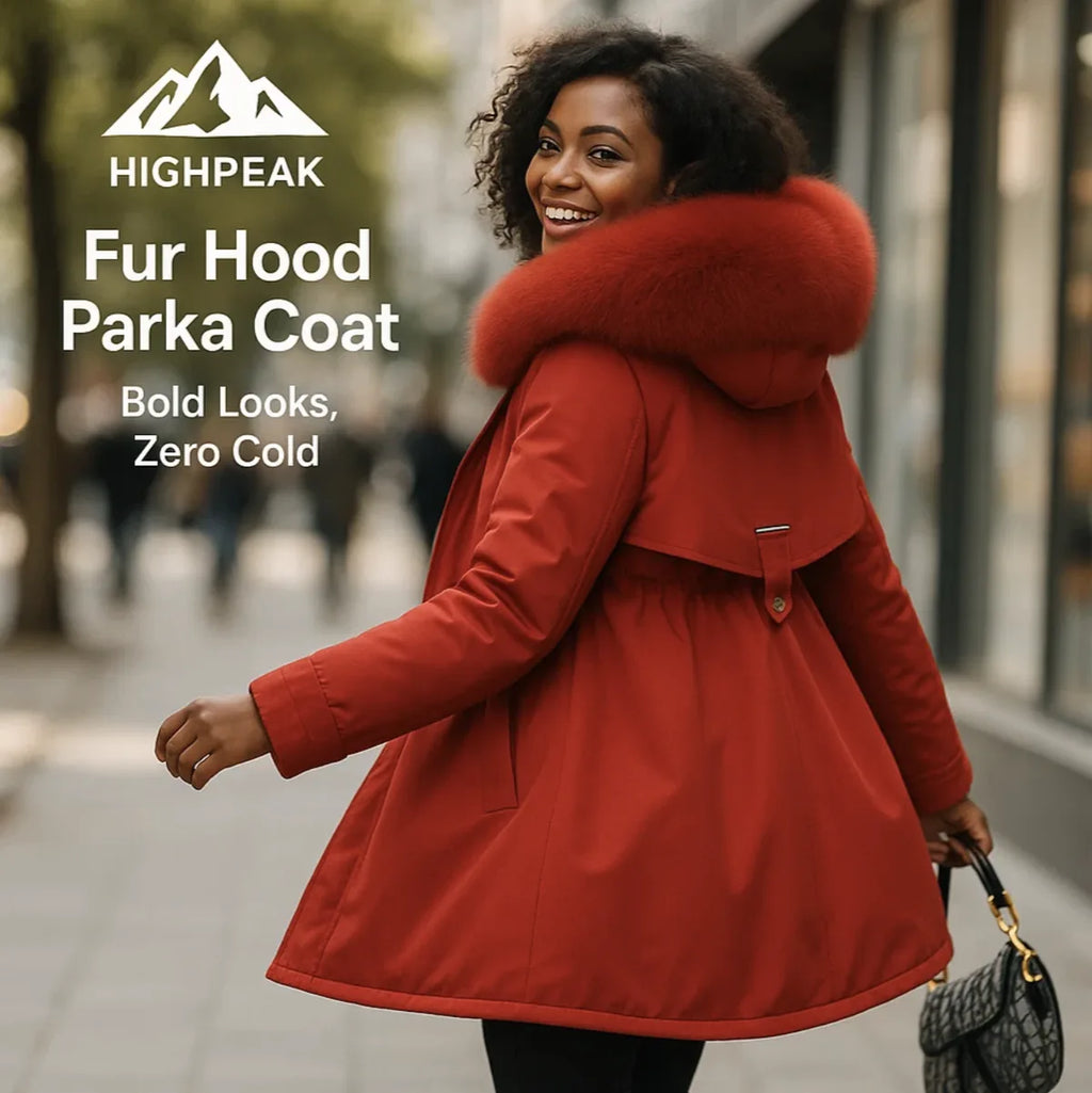 Fur Hood Parka Coat