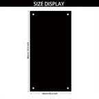 Halloween banner size diagram showing 90cm width and 180cm height with four corner hanging holes