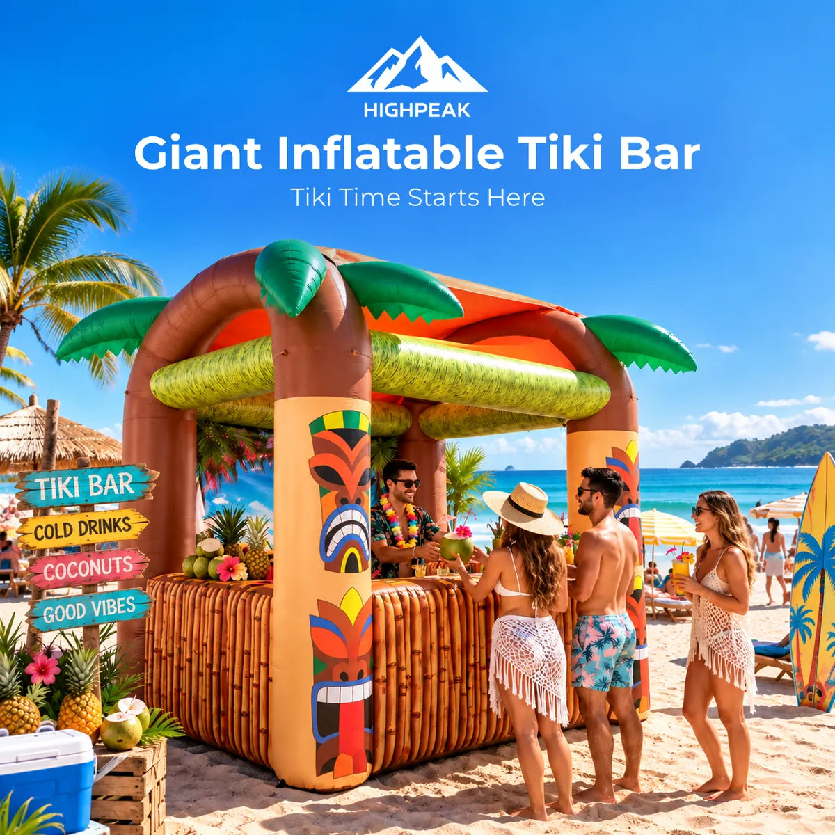Giant Inflatable Tiki Bar