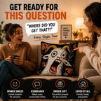 Funny Screaming Goat Pillow