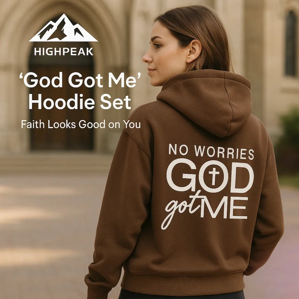 "God Got Me" Hoodie Set
