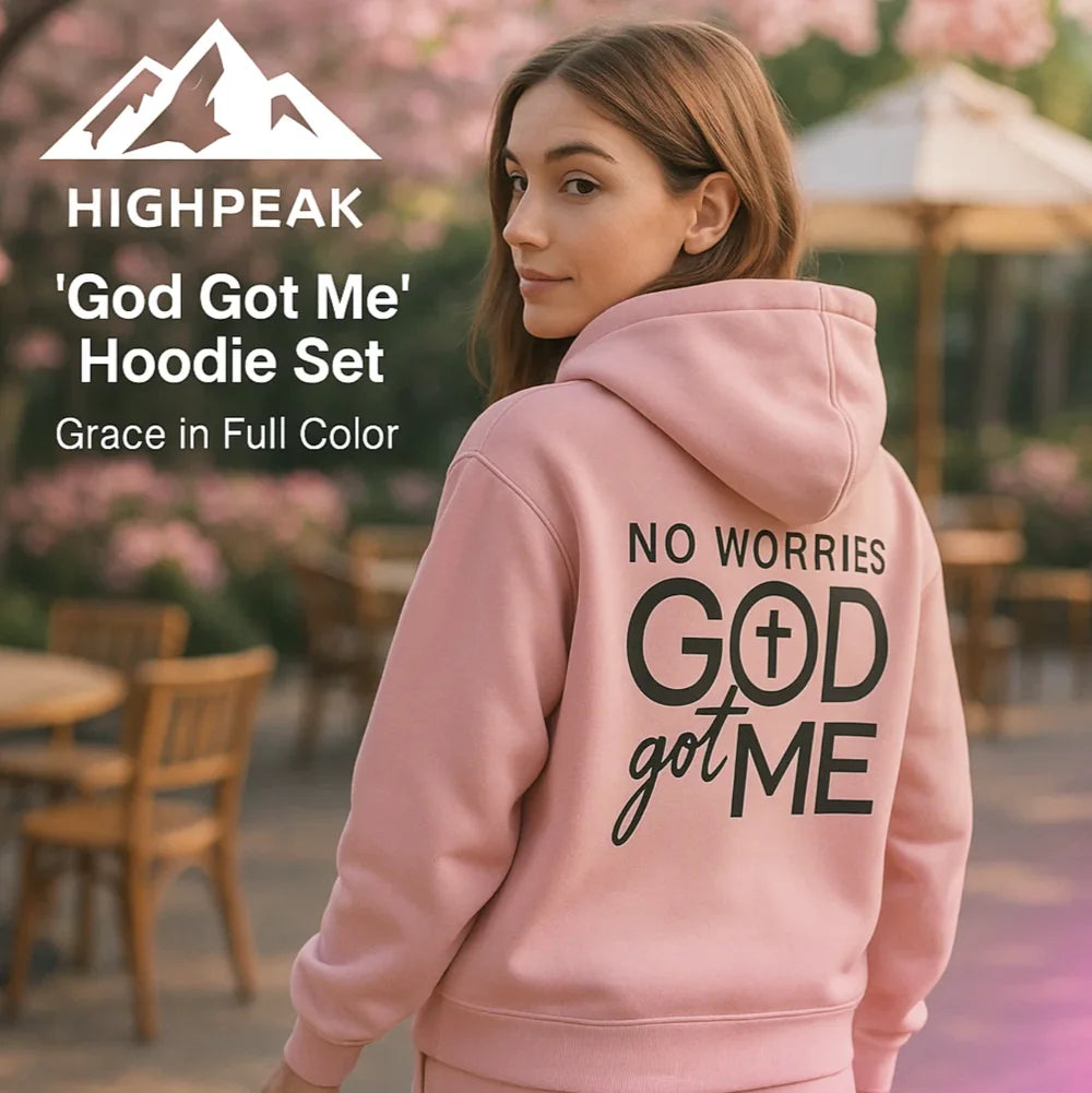 "God Got Me" Hoodie Set
