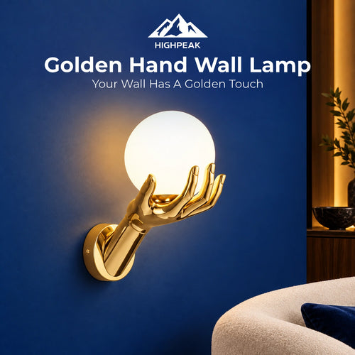 Golden Hand Wall Lamp