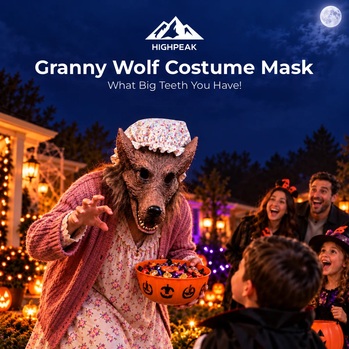 Granny Wolf Costume Mask