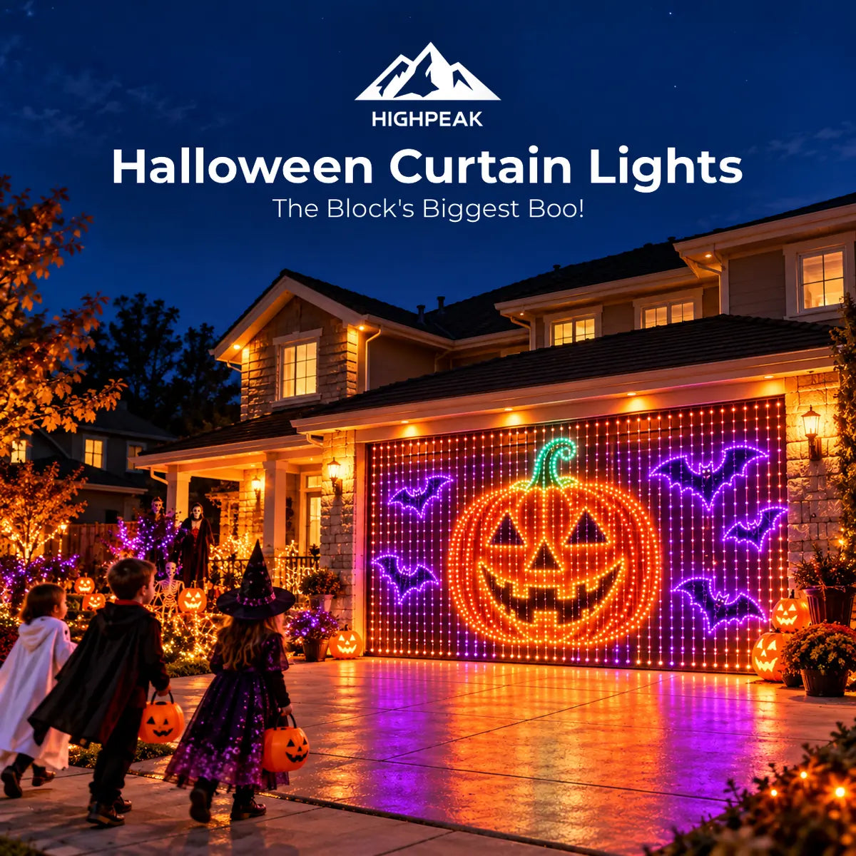 Halloween Smart Curtain Lights