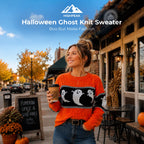 Halloween Ghost Knit Sweater