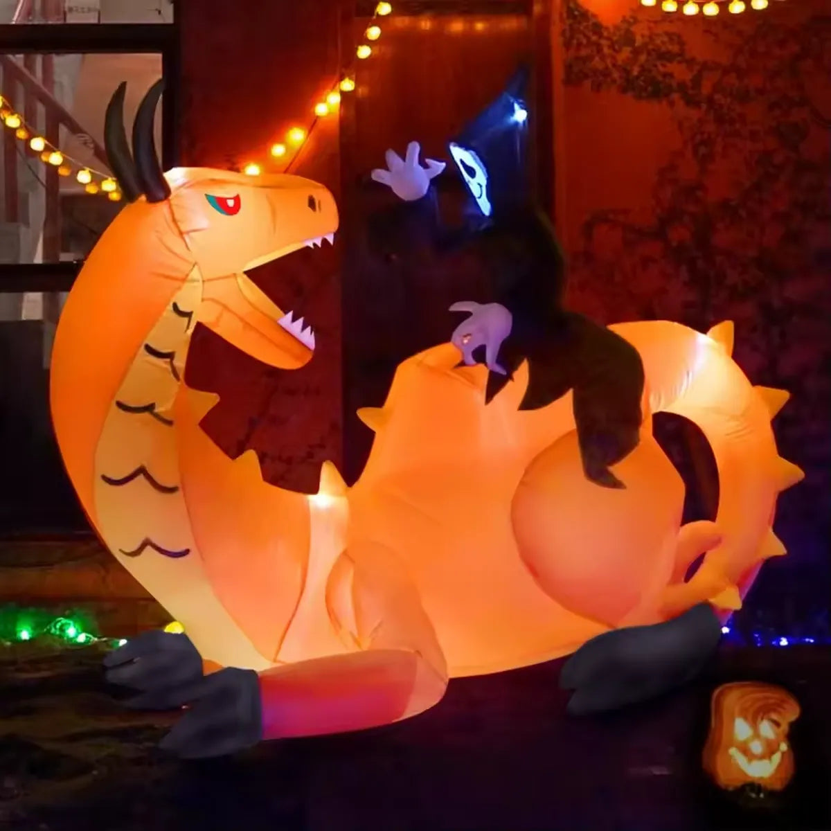 8FT Halloween Inflatable Dinosaur