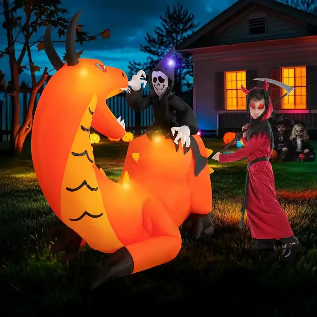 8FT Halloween Inflatable Dinosaur