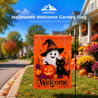 Halloween Welcome Garden Flag