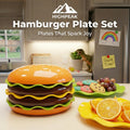 Hamburger Stackable Plate Set