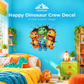 Happy Dinosaur Crew Decal